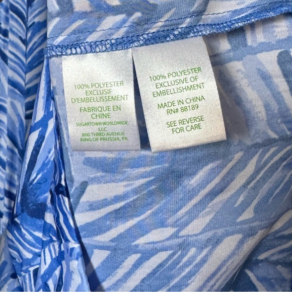 Lilly Pulitzer Colby Romper Lapis Blue Costa Verde Size L - Picture 7 of 11